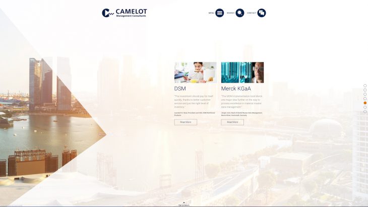 Camelot MC - Responsive Website - Fullscreen Slides Variante